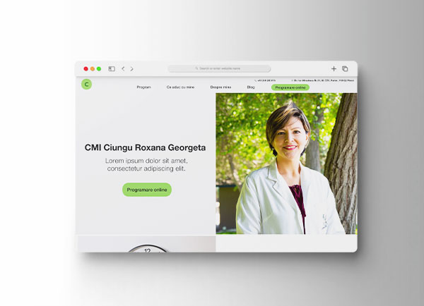 UX UI Design pour creation d'un site web pour docteur