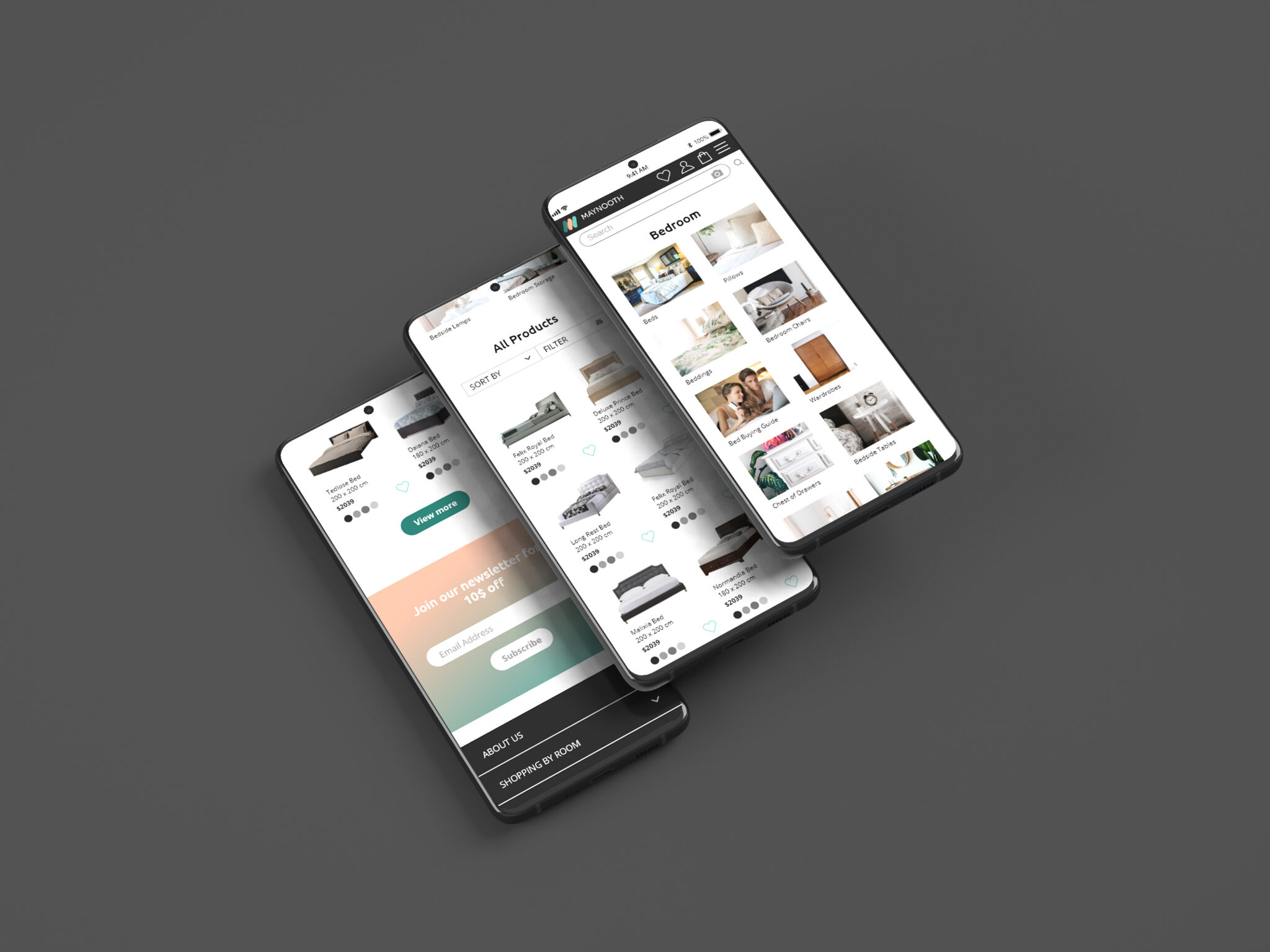 maynooth furniture mobile UI