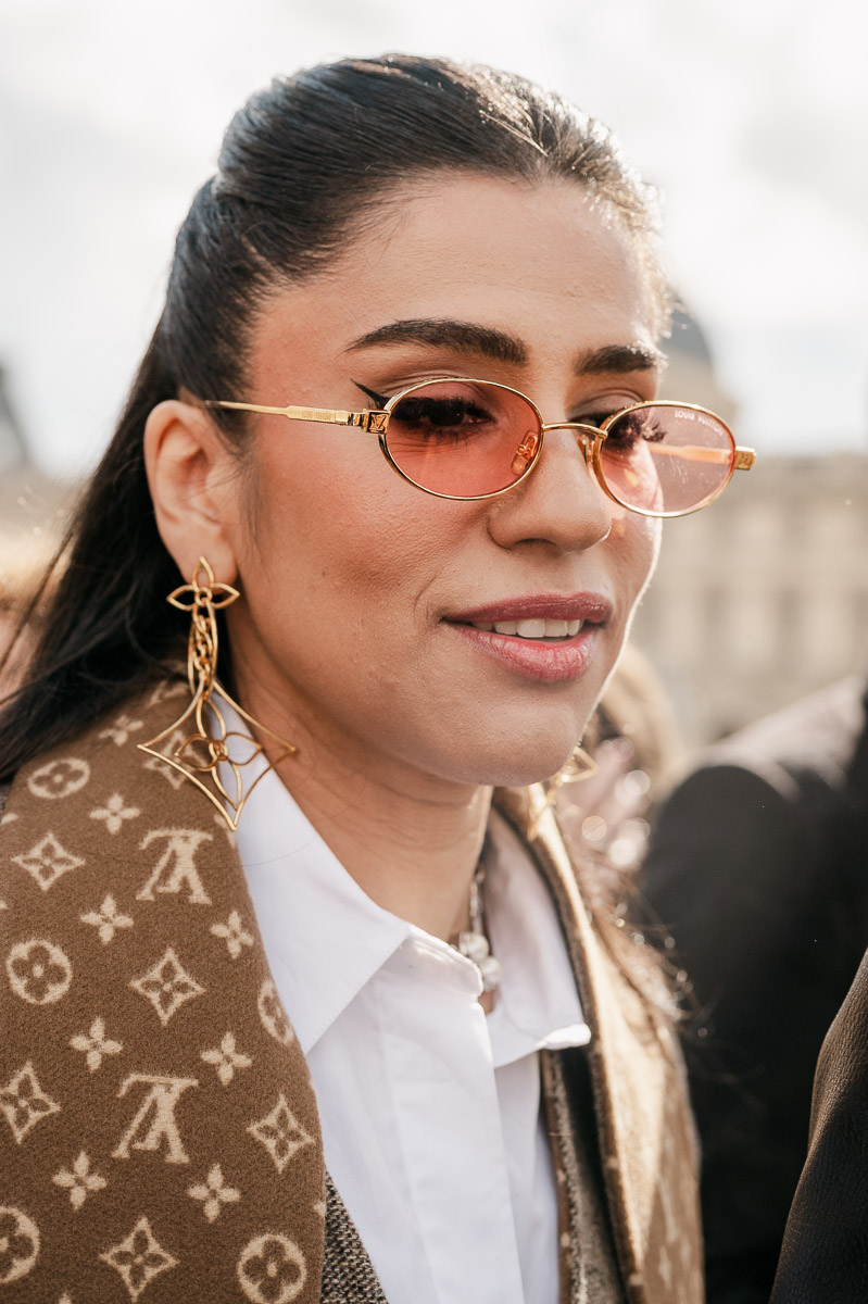 Street style portrait outside Louis Vuitton, Paris Fashion Week FW26 March 2026 — Carmen-Laura Studio