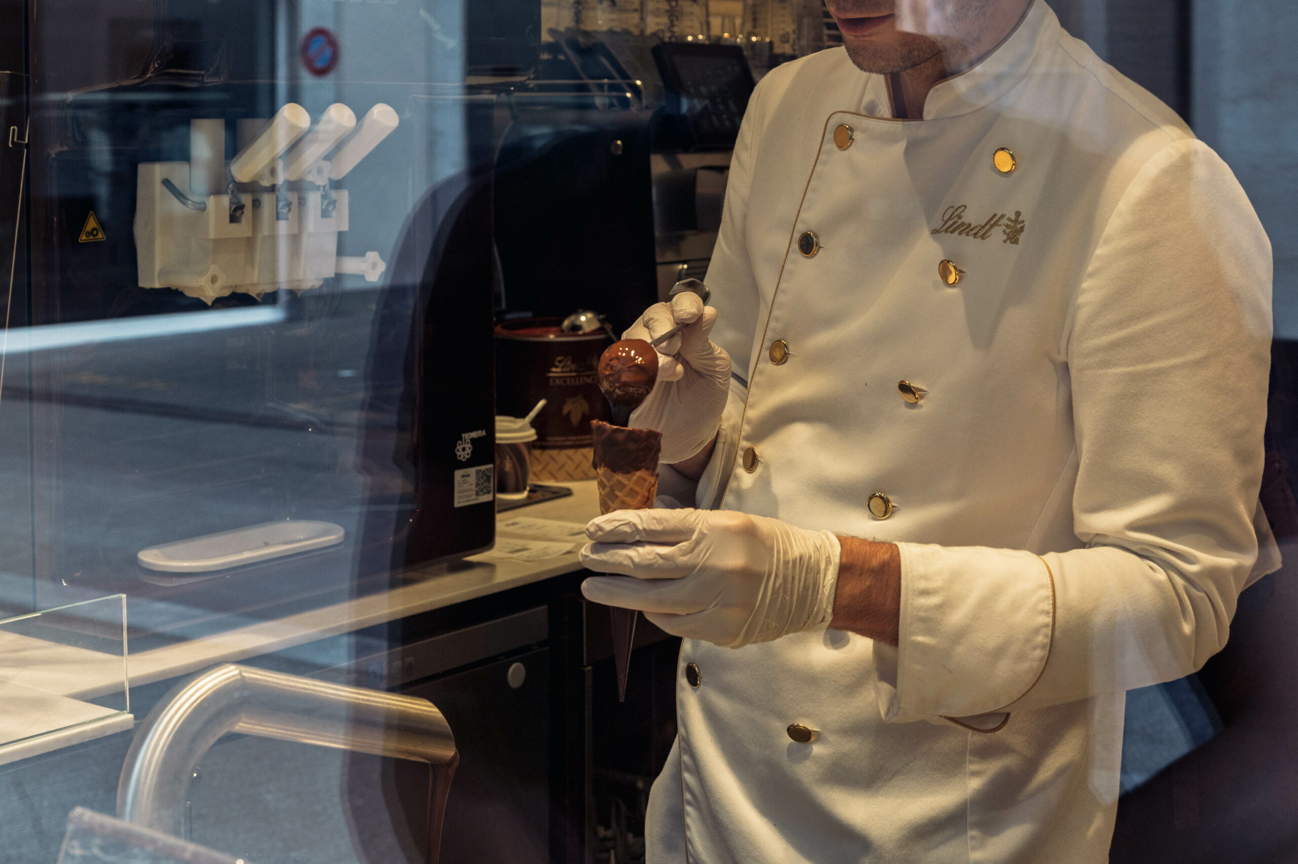 Une glace Lindt, la pause sucrée dans la vieille ville de Lucerne